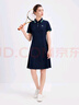 Navigare意大利小帆船女士連衣裙25春夏季新品修身顯瘦POLO裙休閑簡約裙子 海軍藍(lán) L 曬單實(shí)拍圖