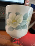 華光國瓷 骨瓷茶杯  辦公會議茶杯帶蓋 陶瓷杯泡茶杯  清秋雅韻 單只【禮盒裝】 260ml 1只 曬單實拍圖