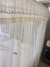AMOR STUDIOVS輕奢品牌u型導(dǎo)軌蚊帳家用臥室免安裝支架桿加厚軌道伸縮落地 單層紗-花蕊淡黃 220cm*200cm*210cm 適用2.0m床 曬單實(shí)拍圖