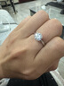 燮樂(lè )IGI證書(shū)鉑金培育鉆石戒指人工人造鉆結婚戒子七夕情人節女友禮物 1克拉培育鉆石(D/VS1/3EX/N) 12號 曬單實(shí)拍圖