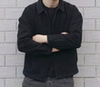工裝夾克男士黑色牛仔外套男韓版潮流寬松春季牛仔衣ins火春秋 黑色-一木森-L03 M  【建議90-115斤】 曬單實(shí)拍圖