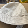 JOLISAC秋印漁夫帽春秋女日系棉麻遮陽(yáng)防曬小邊大頭圍時(shí)尚顯臉小水桶盆帽 米白色 棉麻經(jīng)典版 L 曬單實(shí)拍圖
