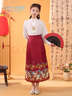古妮婭兒童馬面裙套裝新中式國風(fēng)演出服民族服裝 曬單實(shí)拍圖