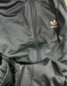 adidas經(jīng)典復(fù)古三條紋雙拉鏈寬松夾克外套男女春季阿迪達(dá)斯三葉草 暗綠 2XL 曬單實(shí)拍圖