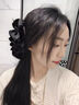 YIZUN. CHOMEL抓夾女2024新款高級感黑色泡泡蝴蝶結(jié)發(fā)夾大號后腦勺盤發(fā)鯊魚夾 黑色蝴蝶結(jié) 曬單實拍圖
