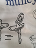 曼系（meonsill）帶胸墊睡裙女夏白色圓領套頭睡衣家居服短袖印花純棉寬松簡約短裙 S44151 睡裙 XL 曬單實拍圖