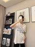 真維斯（JEANSWEST）白色短袖t恤女士夏季2025新款韓版爆款寬松休閑圓領(lǐng)純棉上衣半袖 白色 開(kāi)放的花朵 S 曬單實(shí)拍圖