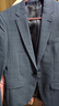 Brloote/巴魯特西服男 秋季男士商務(wù)休閑修身西服套裝上裝 牛仔藍(lán) 165/88A 曬單實(shí)拍圖
