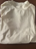 三槍女士保暖上衣秋季新疆長(cháng)絨棉時(shí)尚修身長(cháng)袖半高領(lǐng)純色可外穿打底衫 米白 M (95) 160 曬單實(shí)拍圖