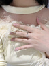 Grace GirlPT950鉑金戒指一克拉鉆戒結(jié)求婚走心表白紀(jì)念日生日禮物送女友 鉑金一克拉莫桑鉆女戒 曬單實(shí)拍圖
