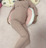 小西米木孕婦枕護腰托腹神器側睡托腹U型側臥睡抱枕睡覺(jué)專(zhuān)用孕期靠枕用品 粉白色-可調節-輔助枕 曬單實(shí)拍圖