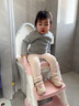貝娜茜兒童馬桶樓梯式廁所輔助墊架階梯小孩男女寶寶腳踩凳折疊坐便器圈 PU軟墊加寬踏板- 維爾粉 曬單實(shí)拍圖