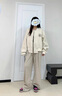 天丂美式復(fù)古刺繡棒球服外套女早春加厚休閑外套小個(gè)子學(xué)院風(fēng)衛(wèi)衣夾克 杏灰色美式棒球服【M】 曬單實(shí)拍圖