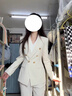 FSHE白色v領(lǐng)職業(yè)襯衫女裝廳里廳氣衣服內(nèi)搭上衣正裝面試套裝雪紡襯衣 白色 長袖 S 適合85-93斤可穿 曬單實拍圖