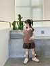 G.DUCKKIDS小黃鴨女童秋裝jk兒童套裝2025新款洋氣小女孩學(xué)院風(fēng)三件套春秋時(shí) 咖色 馬甲+襯衫+裙子 100 cm 【建議身高95cm左右】 曬單實(shí)拍圖