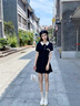 FSHE2025新款茶歇法式氣質(zhì)小個子黑色polo連衣裙子秋季女裝a字短裙潮 氣質(zhì)小黑裙【開春季穿搭小香風(fēng)mi L 55/60kg 曬單實拍圖