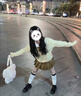 九寸陽光JK制服半身裙女向日葵春秋日系格子裙短裙校供感百褶裙軟妹A字裙 向日葵（裙長(zhǎng)42CM左右 送領(lǐng)結(jié)） M (建議90—100斤） 曬單實(shí)拍圖