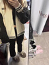 DALEY MODE小個(gè)子黑色高腰微喇叭褲牛仔褲女春秋季新款梨型身材顯瘦拖地褲潮 黑色九分-小個(gè)子 身高145-155 L [建議106-115斤] 曬單實(shí)拍圖