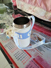 沽咚小茗雙飲保溫杯男女士?jì)鹊?16不銹鋼吸管水杯兒童學(xué)生大容量便攜高顏 白色635ML+立體貼 曬單實(shí)拍圖