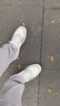 楓葉（leaveland）男鞋夏季新品英倫風(fēng)時(shí)尚透氣休閑板鞋男戶(hù)外防滑軟底休閑皮鞋子男 白色（皮鞋碼） 42 曬單實(shí)拍圖