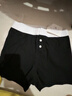 芭芙達妮美式休閑風(fēng)運動(dòng)短褲女2025夏季修身顯瘦設計感小眾包臀熱褲子 黑色 S 曬單實(shí)拍圖