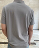 喬沃（JOW）【桑蠶絲&棉】夏季男士暗紋休閑短袖POLO衫透氣珠地提花T恤上衣 曬單實(shí)拍圖