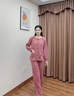 美即萊（MEIJILAI）睡衣女春秋季純棉長袖薄款女士家居服全棉秋天新款寬松可外穿套裝 1518 L（身高160-165體重110-120） 曬單實拍圖