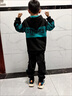 G.DUCKKIDS男童套裝春秋裝2025新款中大童韓版男孩運(yùn)動(dòng)洋氣春秋季衛(wèi)衣兒童裝 藍(lán)色套裝 160 (建議身高150CM) 曬單實(shí)拍圖