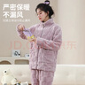 浪莎【24年冬季新品】睡衣女士加厚珊瑚絨保暖冬季可外穿家居服套裝 曬單實(shí)拍圖