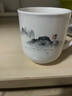 紅牡丹中式主人杯個(gè)人帶蓋水杯辦公室茶漏杯家用骨質(zhì)瓷泡茶杯會(huì )議室水杯 江山如畫(huà)會(huì )議茶杯（蓋杯） 曬單實(shí)拍圖