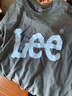 Lee商場(chǎng)同款25新品標準版圓領(lǐng)Logo印花男短袖T恤休閑LMT0104103RX 鐵灰色 L 曬單實(shí)拍圖