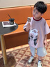 LUSON陳大豬童裝 男童短袖t恤2025新款兒童卡通圖案圓領(lǐng)透氣休閑上衣潮 曬單實(shí)拍圖