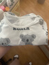 愛慕嬰幼秋冬寶寶衣服家居服嬰兒長袖上衣/兩用襠收口褲打底可外穿精梳棉 上衣 80 曬單實拍圖