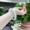 玉旺軒天然新疆和田玉手鐲羊脂玉白玉手鐲正品白玉手鐲女款旺夫真玉鐲子 和田玉手鐲+國檢證書(shū)+禮盒 55mm 曬單實(shí)拍圖