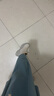 愛(ài)步（ECCO）切爾西靴女 女士百搭厚底增高牛皮靴 革新214793 砂礫灰/灰白色21479361068 36 曬單實(shí)拍圖