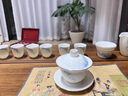 旅序 羊脂玉功夫茶具套裝2024新款輕奢高檔家用中式白瓷防燙辦公室 羊脂玉白瓷茶具套裝 曬單實拍圖