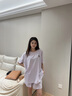 TEENIE WEENIE小熊棉刺繡睡衣女2025夏季女童短袖短褲家居服套裝 丁香紫 M 曬單實(shí)拍圖