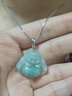 GIOIO胖東來(lái)品質(zhì)吊墜扣頭鍍18k金PT950項(xiàng)鏈扣子接頭扣配件翡翠玉扣瓜 PT950鉑金吊墜扣單針款薄吊墜 曬單實(shí)拍圖