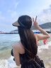 啄木鳥(niǎo)（TUCANO）UPF50+大帽檐遮陽(yáng)帽女夏季騎車(chē)防紫外線(xiàn)空頂防曬帽uv太陽(yáng)帽子遮臉 卡其色 【升級可卷】(黑色發(fā)帶) 升級款可折疊 曬單實(shí)拍圖