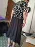 俞兆林母親節(jié)媽媽夏裝氣質(zhì)連衣裙中老年女裝假兩件套2025新款雪紡裙子 條紋色 3XL [建議120-135斤穿] 曬單實拍圖