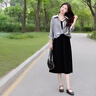 JRET薄款長袖襯衫防曬女夏2025新款氣質(zhì)顯瘦外搭小衫配吊帶裙上衣 灰色襯衫 L 曬單實(shí)拍圖