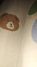 南極人【防螨抑菌帶胸墊】睡衣女棉春夏開衫家居服米白小熊L 曬單實(shí)拍圖
