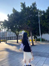 閨哲溫柔系穿搭不規則網(wǎng)紗a字半身裙中長(cháng)款2025新款春夏季裙子 米杏色 正常長(cháng)度 三層不透 M 曬單實(shí)拍圖