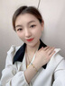 中國黃金（CHINA GOLD）黃金手鏈女款足金幸運四葉草編織手繩情人節生日禮物送女友老婆 幸運四葉草手繩【綠繩】約0.3g 曬單實(shí)拍圖