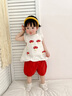 優(yōu)奇女童夏裝套裝2025新款洋氣時髦兒童衣服寶寶小女孩短袖兩件套夏季 小蘑菇套裝 100 曬單實拍圖