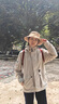 蟻倘遷帽子男夏季戶外防曬帽大頭圍遮陽帽女防紫外線登山漁夫帽涼太陽帽 卡其色 均碼（55-60cm） 曬單實拍圖