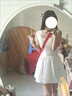 妙奕嘉裙子女裝連衣裙春季2025新款純欲吊帶短裙高級感遮肚子小個子顯瘦 腰間綁帶花苞連衣裙【白色】 M 【建議90-110斤】 曬單實拍圖