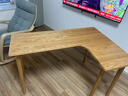 原始原素實(shí)木書(shū)桌北歐簡(jiǎn)約橡木學(xué)習桌轉角書(shū)桌辦公桌右轉角-1.2米L7164 曬單實(shí)拍圖