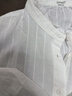 茵曼法式純棉花邊女裝立領(lǐng)襯衫2025春季新品長袖襯衣上衣 珍珠白 M 曬單實拍圖