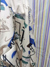 NASALIKE涂鴉印花襯衫男短袖夏季痞帥學生衣服寬松港風bf潮牌休閑冰絲襯衣 杏色 XL 曬單實拍圖